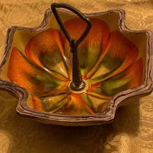 🌼Vintage MCM Glazed California Pottery 710 retro candy/nut bowl🌼